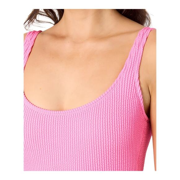 Salt + Cove Women's Mint Tea Rib Scrunch One-Piece Swimsuit Pink Size Xs 0984 - Picture 4 of 4